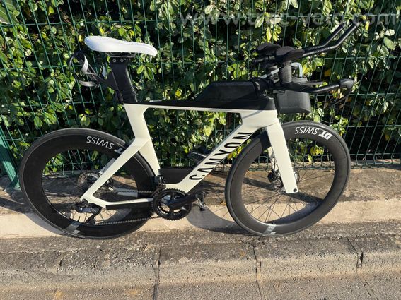 Canyon speedmax cf8 Disc Version 2022 blanc avec capteur de puissance intégré - 6