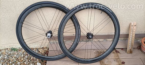 Campagnolo Bora WTO 33 Disc - Roulements céramique & Corps Shimano NEUFS + Housses