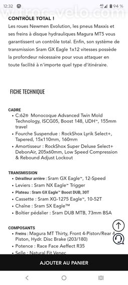 VTT cube one 55 stereo c62 neuf - 5