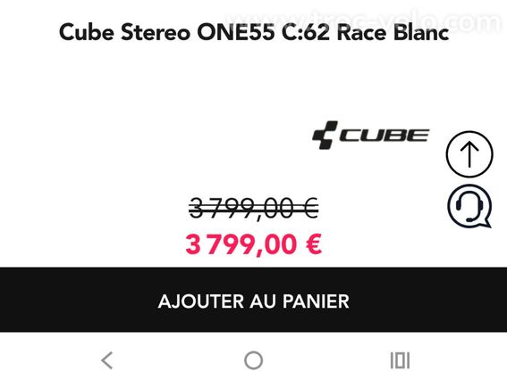 VTT cube one 55 stereo c62 neuf - 10