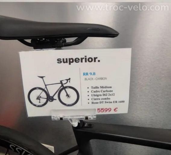 Vélo de route Carbon Superior RR 9.8 Shimano ultegra DI2 12 vitesses - 2