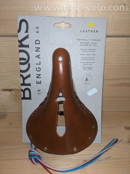 Selle Brooks B17 short carved Honey cuir neuve - 2