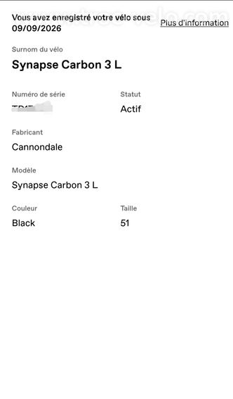 Cannondale Synapse Carbon 3 L T51 – NEUF JAMAIS ROULÉ – Shimano 105 - 12