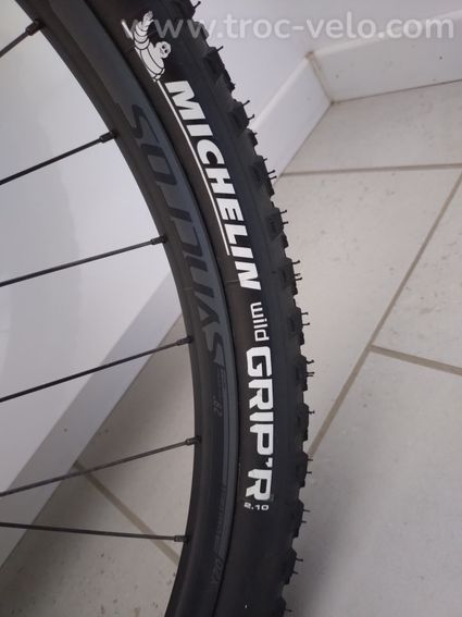Paire de roues VTT Syncros 29" – Shimano Micro Spline – Pneus Michelin – Quasi neuves - 2