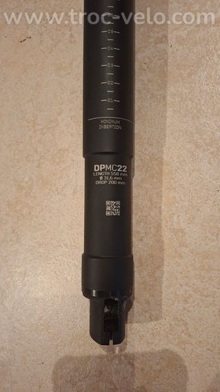 Tige de selle télescopique ORBEA 200mm DPMC22 - 2