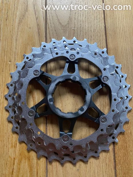 Bloc 3 pignons cassette SHIMANO XT 10 vitesses  - 2