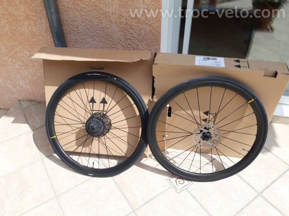 Paire de Roues carbone Route MAVIC COSMIC SL 32 DCL à Pneus - MAVIC - 2