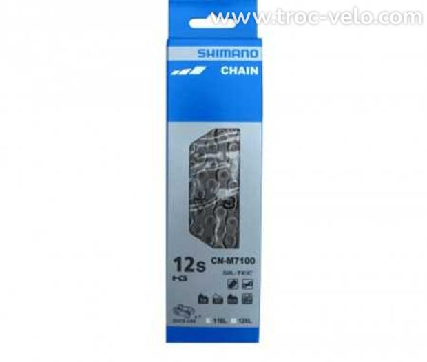 Chaine Shimano SLX M7100 12Vitesses 138 maillons + QuickLink - 1