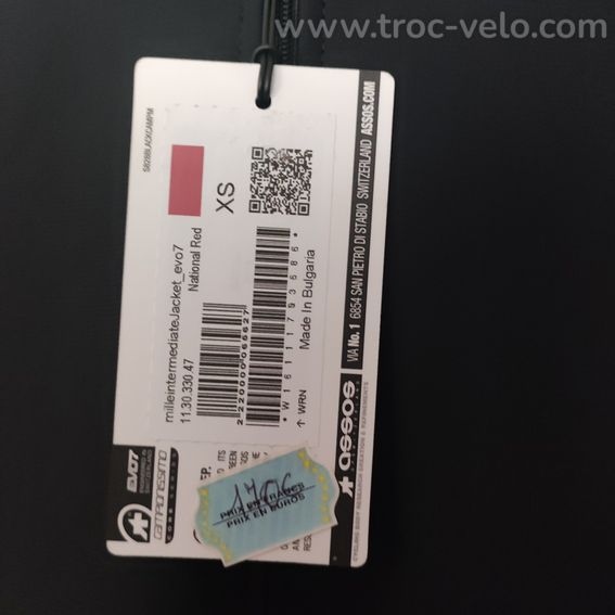 Veste assos milleintermediat Evo 7 taille XS neuf  - 10