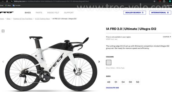 A vendre vélo de Triathlon Felt IA FRD 2.0 NEUF NEUF NEUF - 5