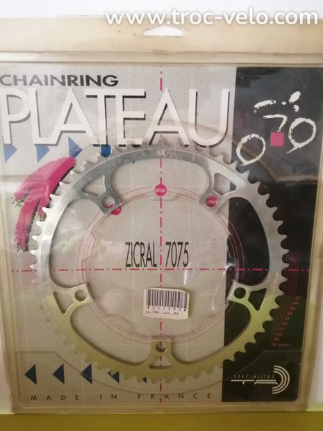 Plateau Route SPECIALITE TA Vintage NOS 144mm Zicral 53t  - 1