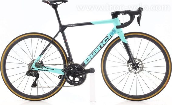 Produit Reconditionne Bianchi Specialissima Arkea Team Di2 12v Noir Velo De Route Tres Bon Etat