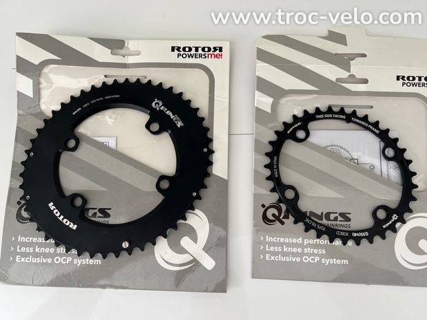 Plateaux ovales ROTOR Q Rings BCD110x4 SRAM AXS - 1