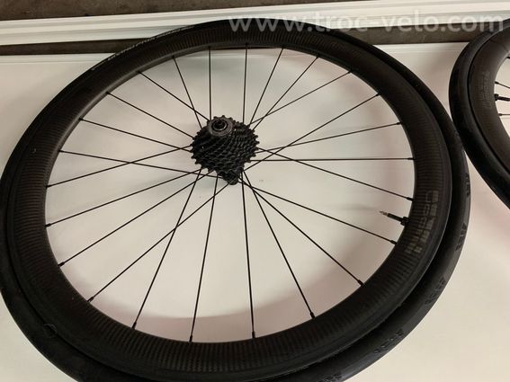 Roue turbo carbone 50 mm  - 5