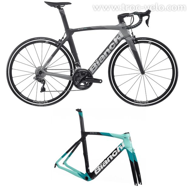 Vélo OLTRE XR4 CV ULTEGRA DI2 12V à patins - BIANCHI - 1