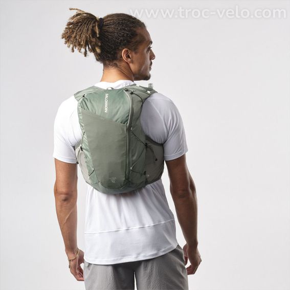 Sac D Hydratation Salomon Active Skin 12 Kaki T M   Produit Reconditionne - 4