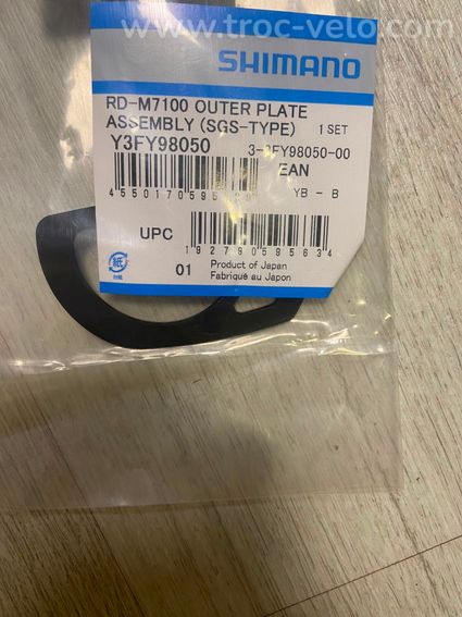Plaque exterieur Longue Shimano SLX RD-M710 SGS - 2