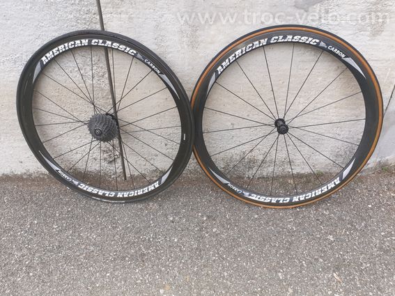Roues carbone American Classic boyau - 2
