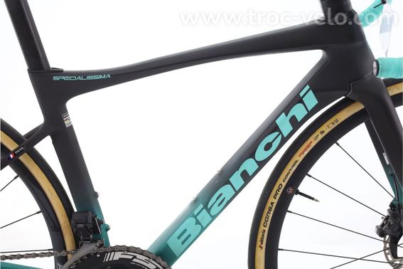 Produit Reconditionne Bianchi Specialissima Di2 12v Gris Velo De Route Tres Bon Etat - 3