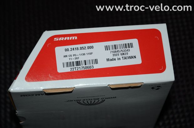 Cassette neuve SRAM RIVAL 22 11v PG-1130 11x26  - 2