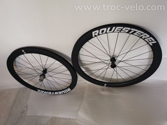 Paire de roues route disque 50 artisanale - 2