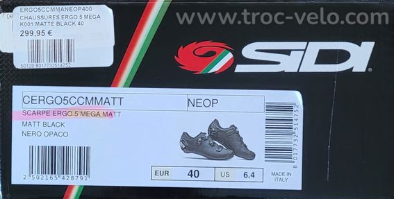 Chaussures vélo route SIDI Ergo 5 Méga T40 - 6