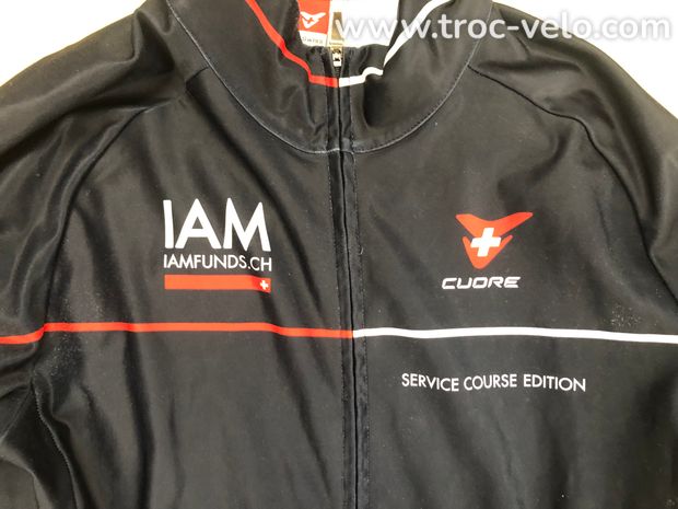 Maillot hiver + cuissard long IAM Cycling Service course. taille M - 2