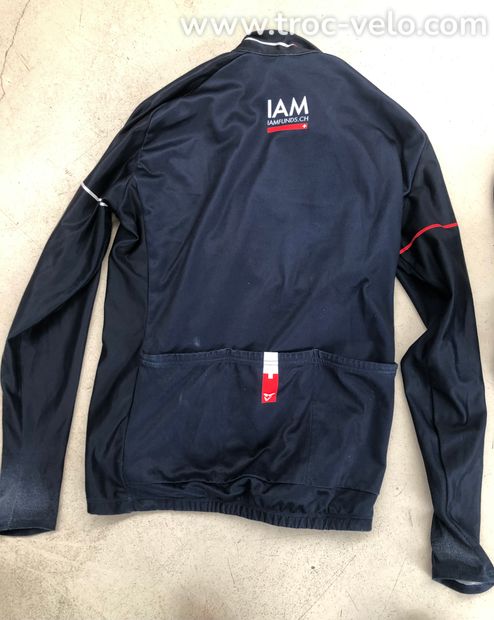 Maillot hiver + cuissard long IAM Cycling Service course. taille M - 5