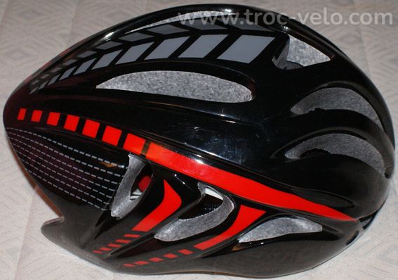 Casque velo route - sans marque - noir - taille m (55/69) - 2