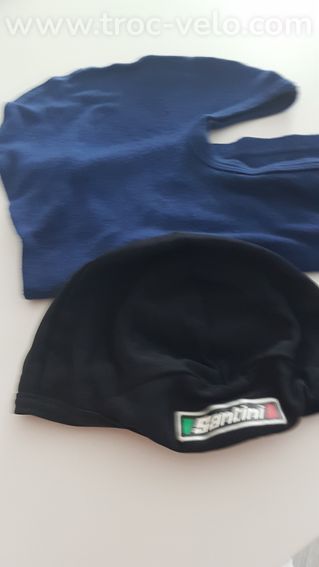 SOUS CASQUE SANTINI ET CAGOULE DUNOVA