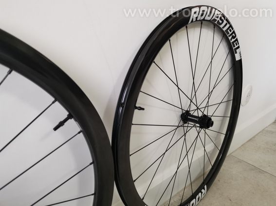 NEUF Paire de roues route disque 38 artisanale - 4