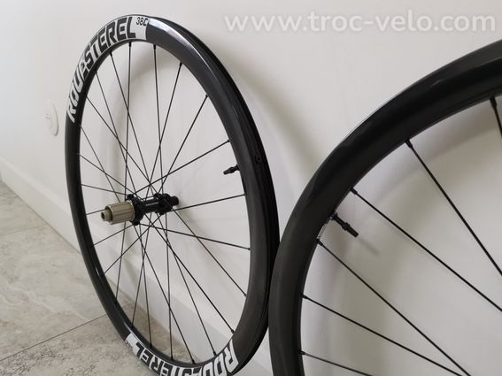 NEUF Paire de roues route disque 38 artisanale - 5