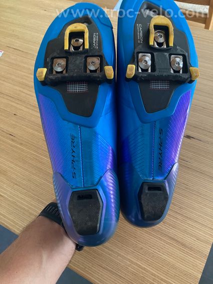 chaussures routes Shimano SH-RC903-Bleu en 44.5 - 5