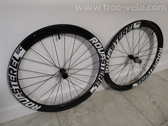 NEUF Paire de roues route disque 50 artisanale - 2
