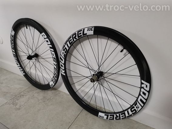 NEUF Paire de roues route disque 50 artisanale - 3