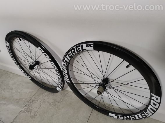 NEUF Paire de roues route disque 50 artisanale - 4