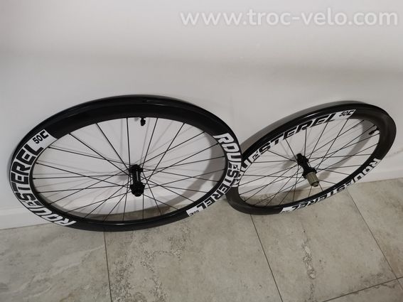 NEUF Paire de roues route disque 50 artisanale - 5