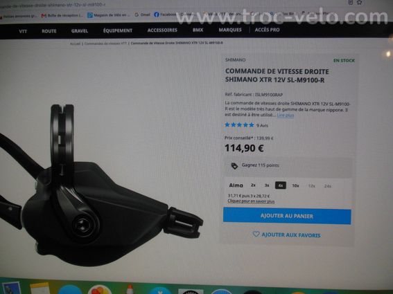 manette et derailleur xtr - 3