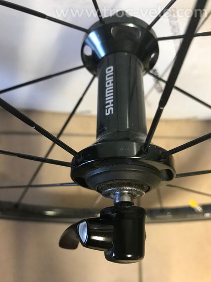 Paire de roues alu-carbone velo route Shimano RS81 - 3