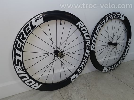 NEUF Paire de roues route disque 60 artisanale - 2