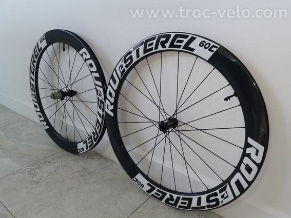 NEUF Paire de roues route disque 60 artisanale - 3