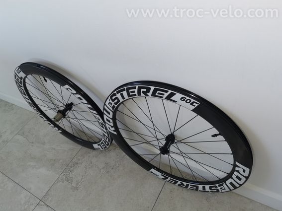 NEUF Paire de roues route disque 60 artisanale - 4