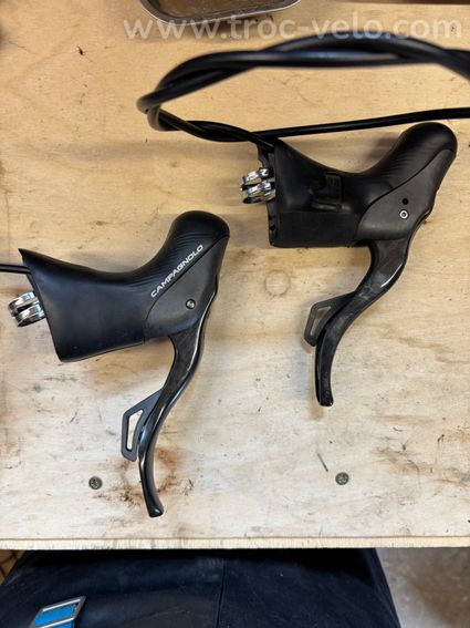 Paire de manettes Campagnolo Super Record EPS 12v avec étriers