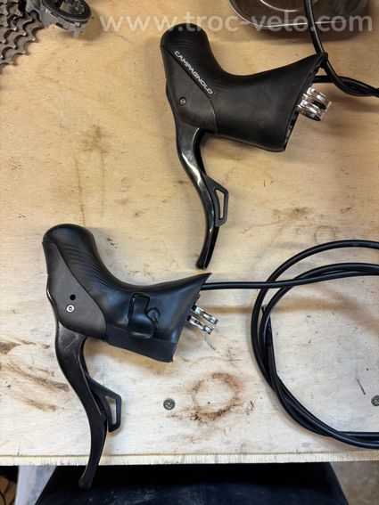 Paire de manettes Campagnolo Super Record EPS 12v avec étriers - 2