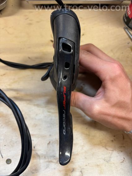 Paire de manettes Campagnolo Super Record EPS 12v avec étriers - 3