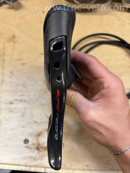Paire de manettes Campagnolo Super Record EPS 12v avec étriers - 4