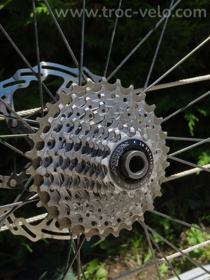 Paire de roues Shimano WH-RS171 Disc + pneumatiques, disques et cassette - 9
