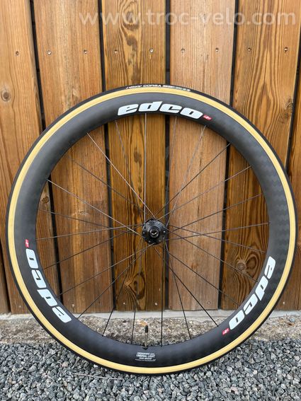 Roues carbone Edco Umbrial Light Disc 45 mm à boyaux, NEUVES (0 km), axes 12 mm, Centerlock - 3