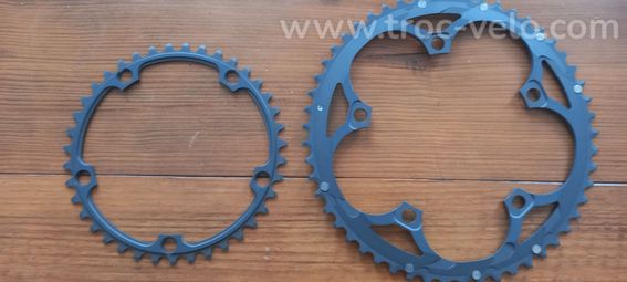 Plateaux Campagnolo Super Record 11 vitesses 53/39 - 2