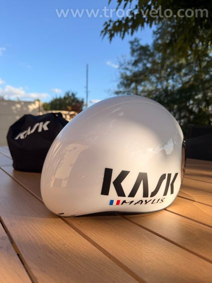 Casque Aéro Kask BAMBINO PRO blanc  - 3